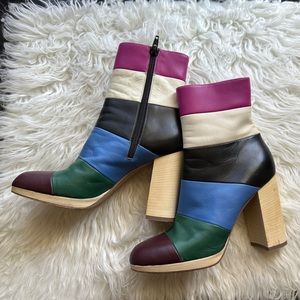 Valentino Colorblock Boots size 38